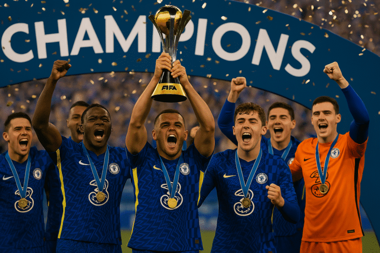 El Chelsea celebra el Mundial de Clubes.